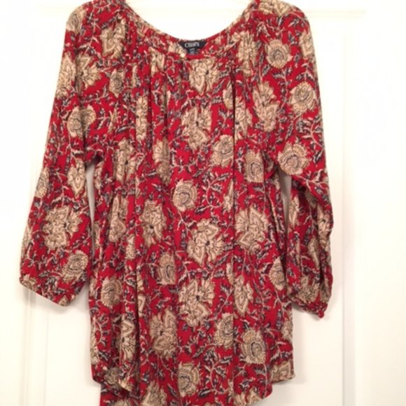 Chaps Tops - Chaps Easy Wear 3/4 Sleeve Blouse